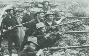 U.S. Volunteers trapdoor rifles 1899