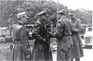 German commander surrendering to FEB commander...