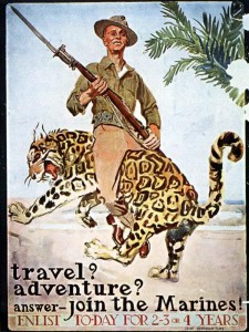 Post WWI recruiting poster. 