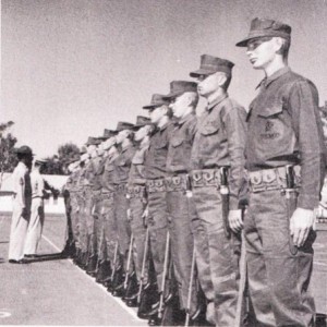 Pre Vietnam U.S. Marine recruits.  Leatherneck Magazine